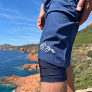 Short de sport mastour bleu marine